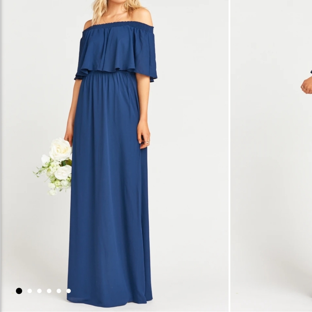 🌿 Show Me Your Mumu Hacienda Maxi Dress Rich Navy